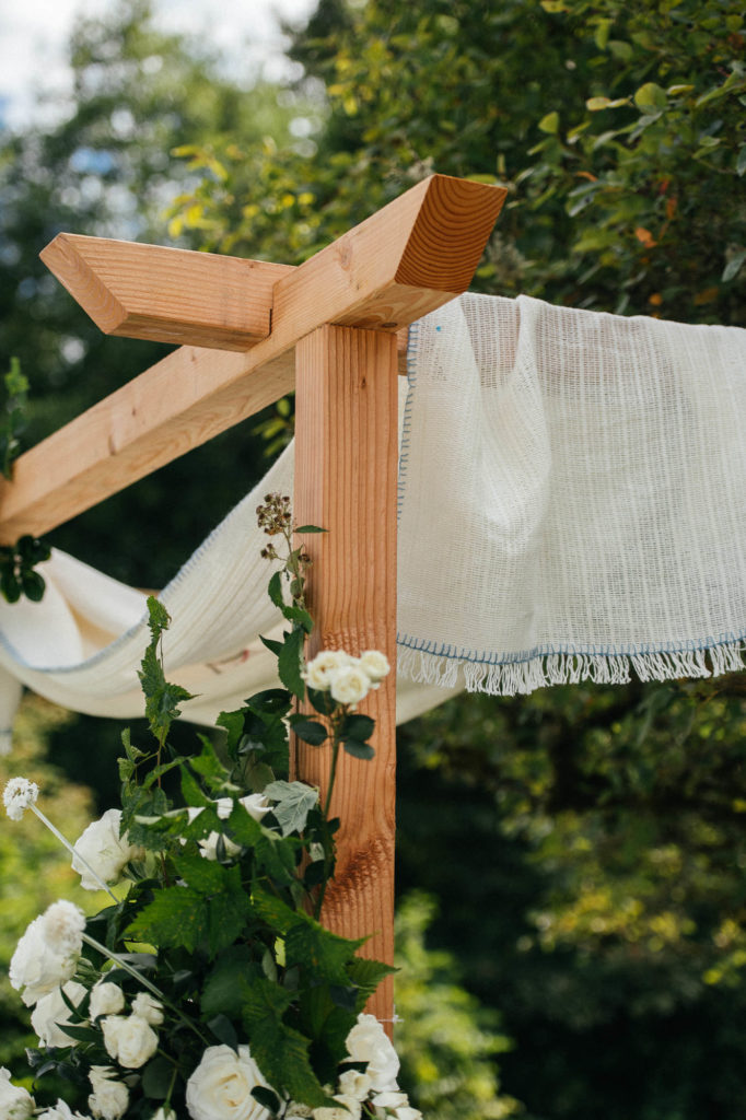 Intimate wedding at the UW Center for Urban Horticulture in Seattle Washington