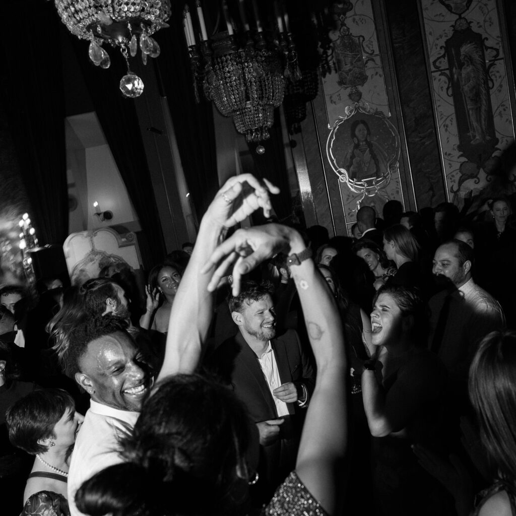 the ruins Seattle wedding reception modern documentary flash photography