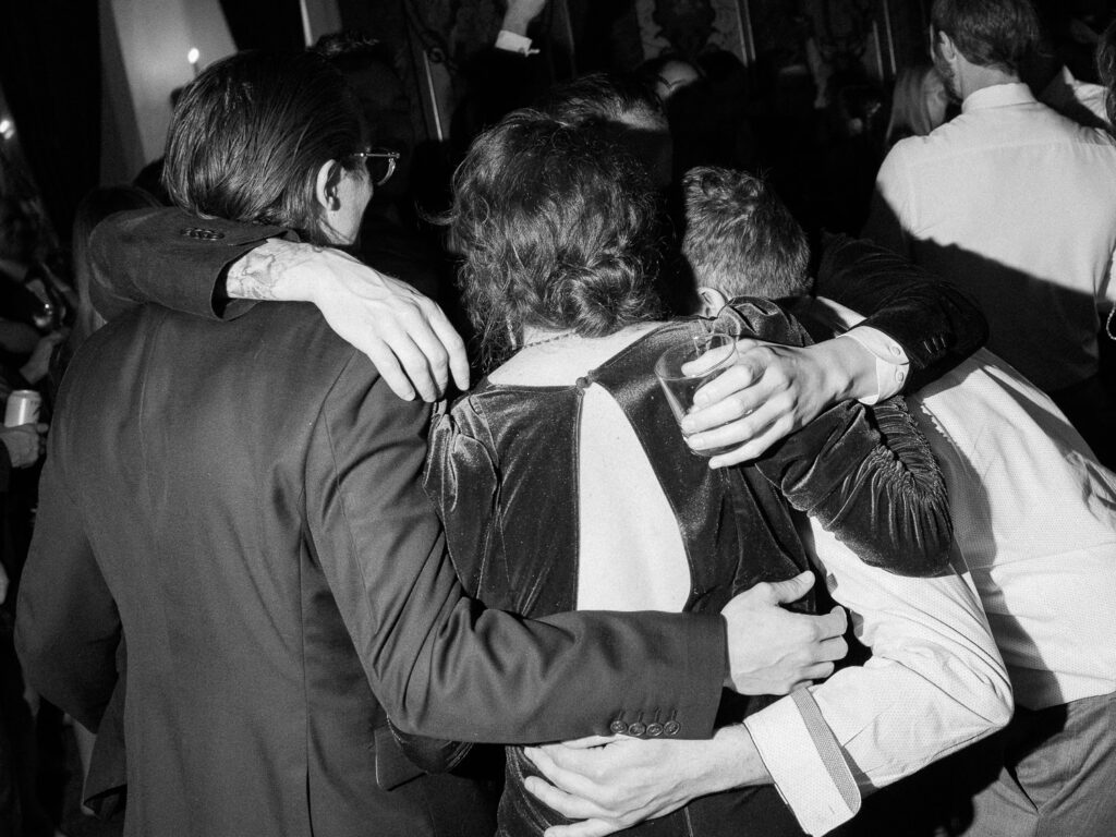 the ruins Seattle wedding reception modern documentary flash photography