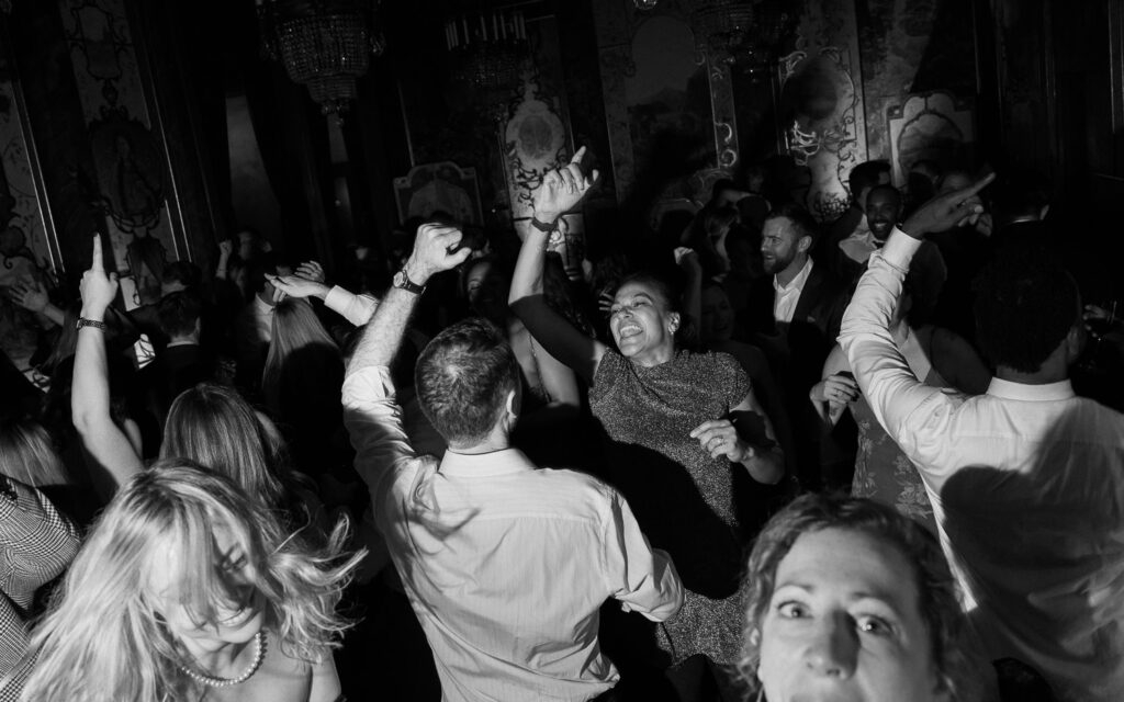 the ruins Seattle wedding reception modern documentary flash photography