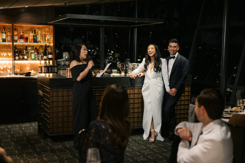 Documentary style wedding photography at Canlis Restaurant Seattle