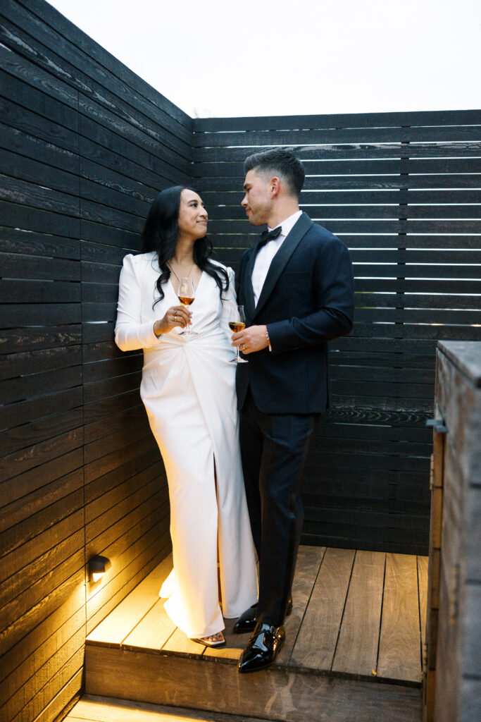 Documentary style wedding photography at Canlis Restaurant Seattle