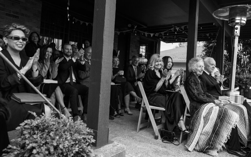 Documentary style wedding photography at Canlis Restaurant Seattle