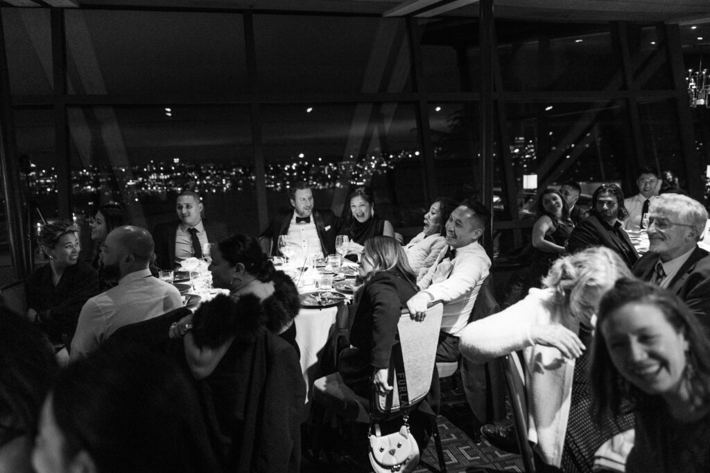 Documentary style wedding photography at Canlis Restaurant Seattle