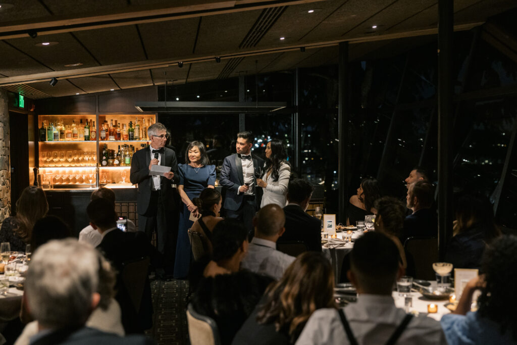 Documentary style wedding photography at Canlis Restaurant Seattle