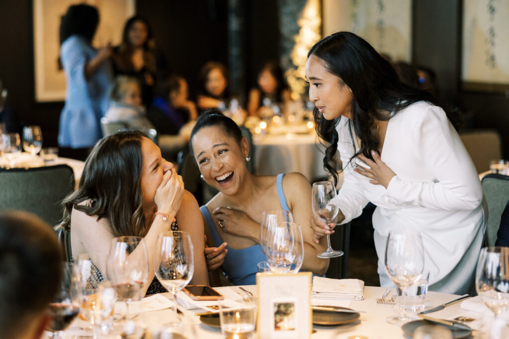 Documentary style wedding photography at Canlis Restaurant Seattle