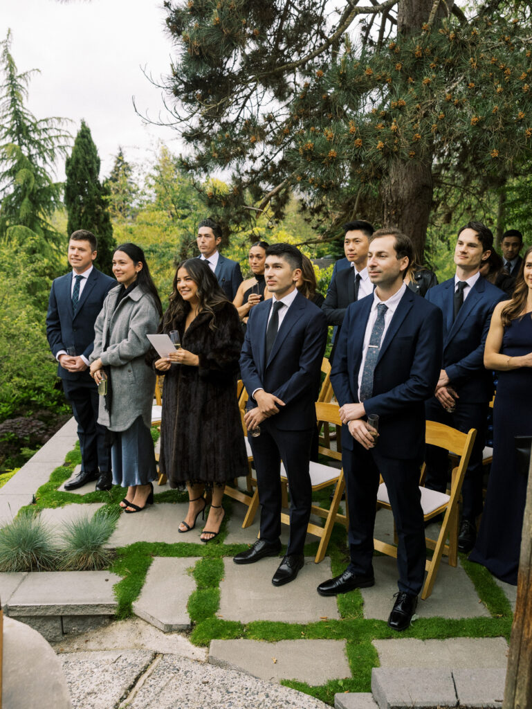 Documentary style wedding photography at Canlis Restaurant Seattle