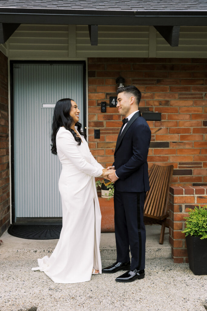 Documentary style wedding photography at Canlis Restaurant Seattle